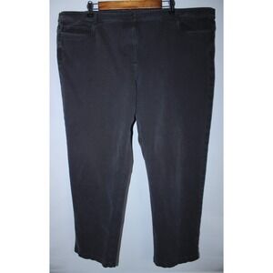 Eileen Fisher Women's 44-45 Waist Faded Black 28" Inseam Comfort Pants